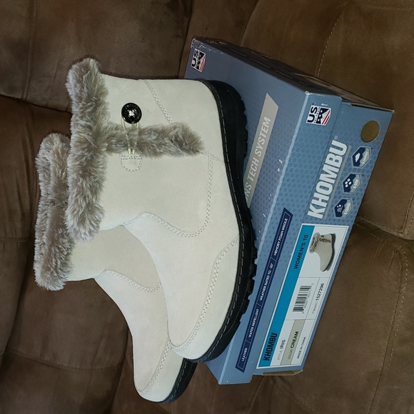 Khombu Women Boots, Size 10 Color Cream - Picture 4 of 10